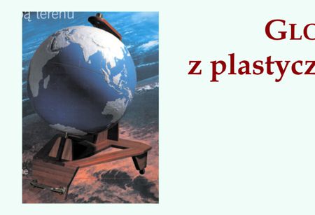 Andrzej Kowalczyk i globus plastyczny dla osób niedowidzących