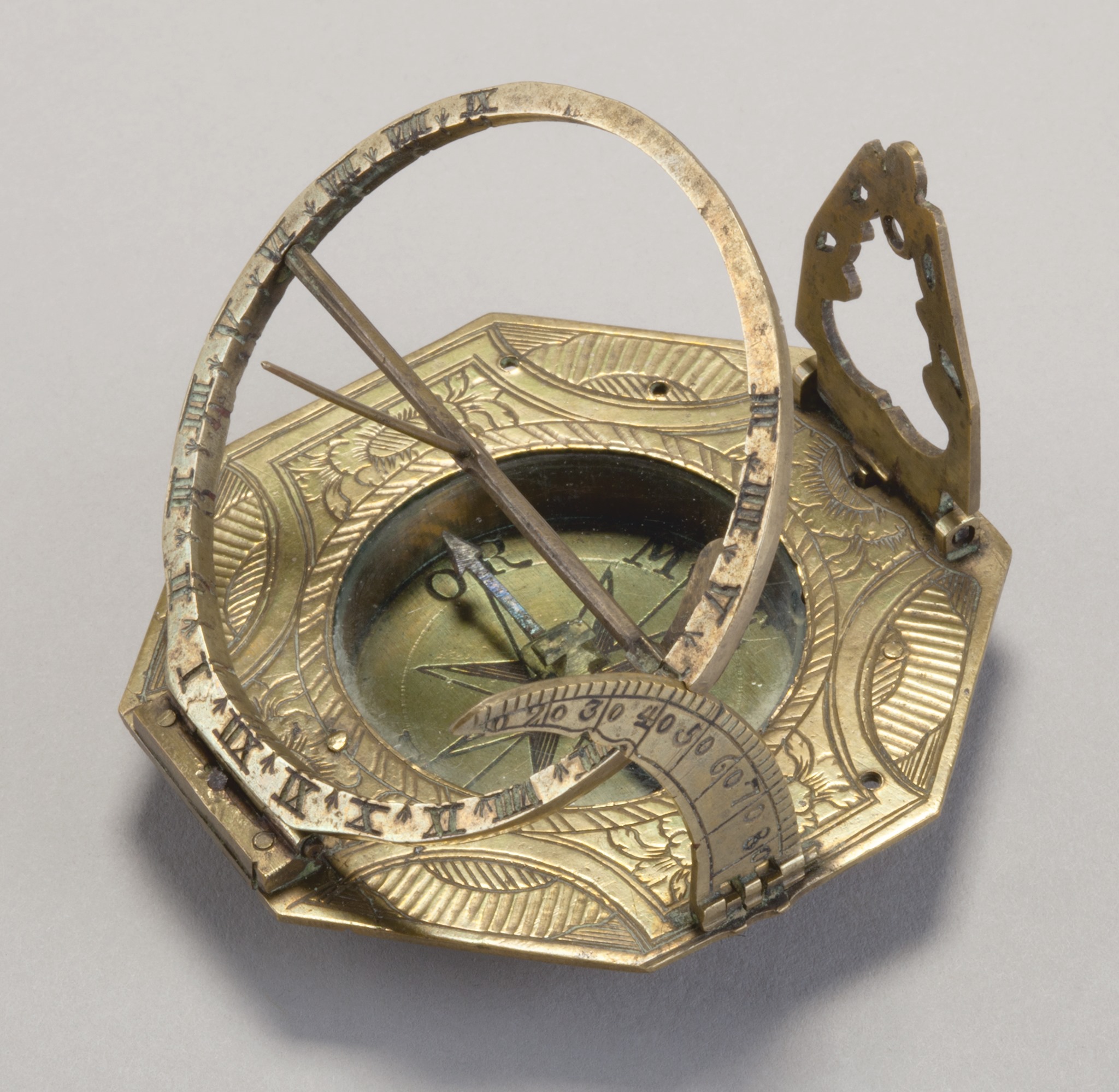 Zegar słoneczny typu augsburskiego, Andreas Vogler, Augsburg, 2. poł, XVIII w.